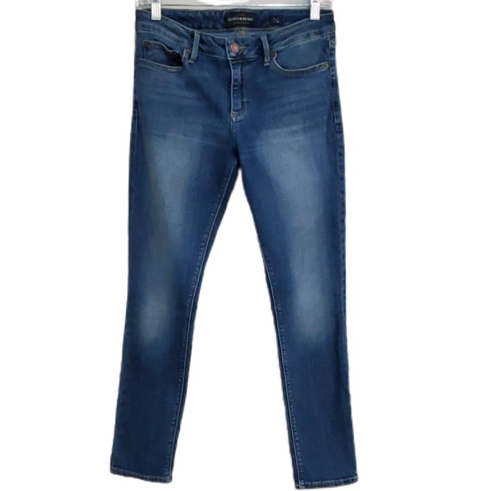 Lucky Brand Lolita Skinny Faded Jeans Streetwear Rustic Boho Women's Size 6